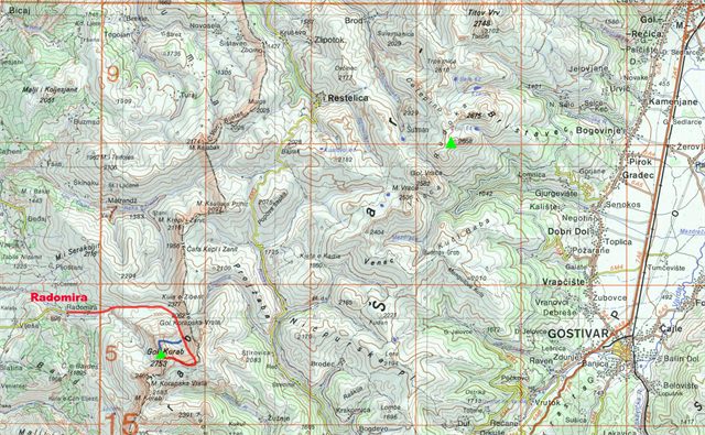 mapa Korab+Rudoka_JNA200k_oc